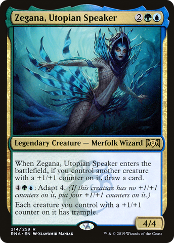{R} Zegana, Utopian Speaker [Ravnica Allegiance][RNA 214]