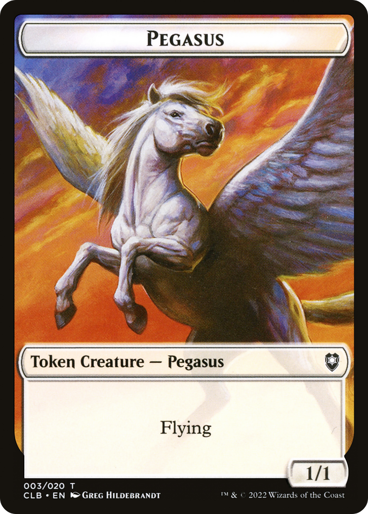 {T} Pegasus Token [Commander Legends: Battle for Baldur's Gate Tokens][TCLB 003]