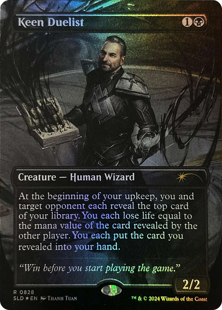 {R} Keen Duelist (Rainbow Foil) [Secret Lair Drop Series][RBF SLD 828]
