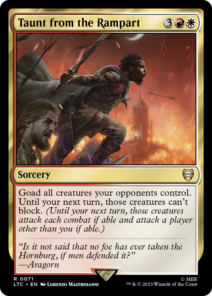 {R} Taunt from the Rampart [The Lord of the Rings: Tales of Middle-Earth Commander][LTC 071]
