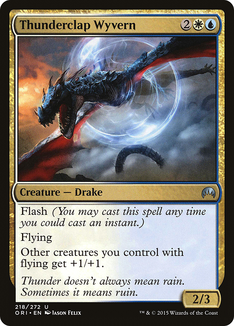{C} Thunderclap Wyvern [Magic Origins][ORI 218]