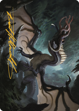{A} Brainstealer Dragon Art Card (Gold-Stamped Signature) [Commander Legends: Battle for Baldur's Gate Art Series][GS ACLB 031]