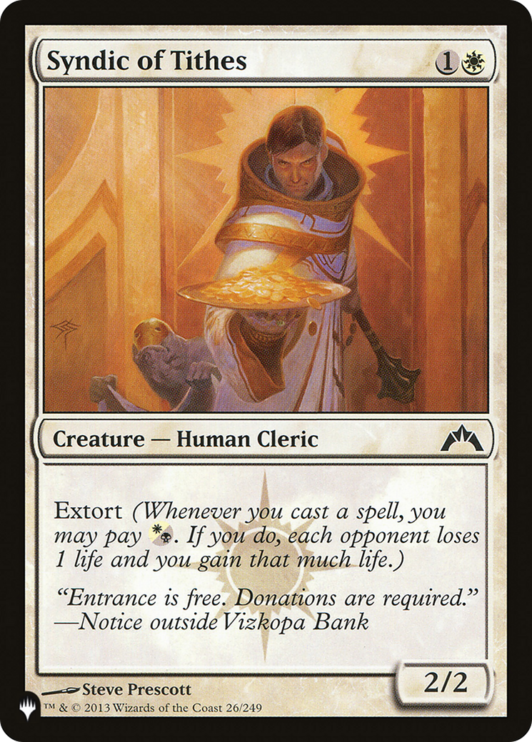 Syndic of Tithes [LIST 26/249]