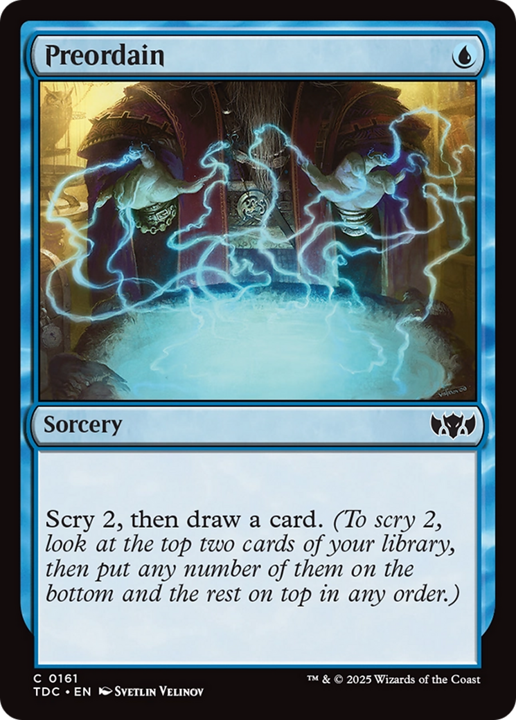 {C} Preordain [Tarkir: Dragonstorm Commander][TDC 161]