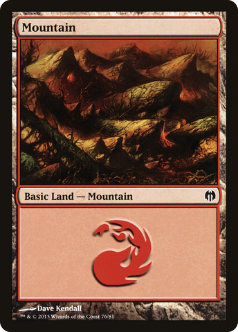 {B}[DDL 076] Mountain (76) [Duel Decks: Heroes vs. Monsters]
