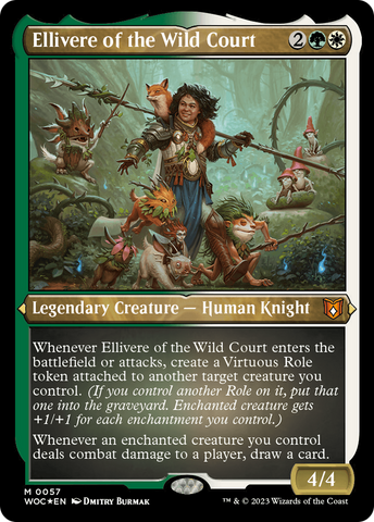 {R} Ellivere of the Wild Court (Display Commander) [Wilds of Eldraine Commander][WOC 057]