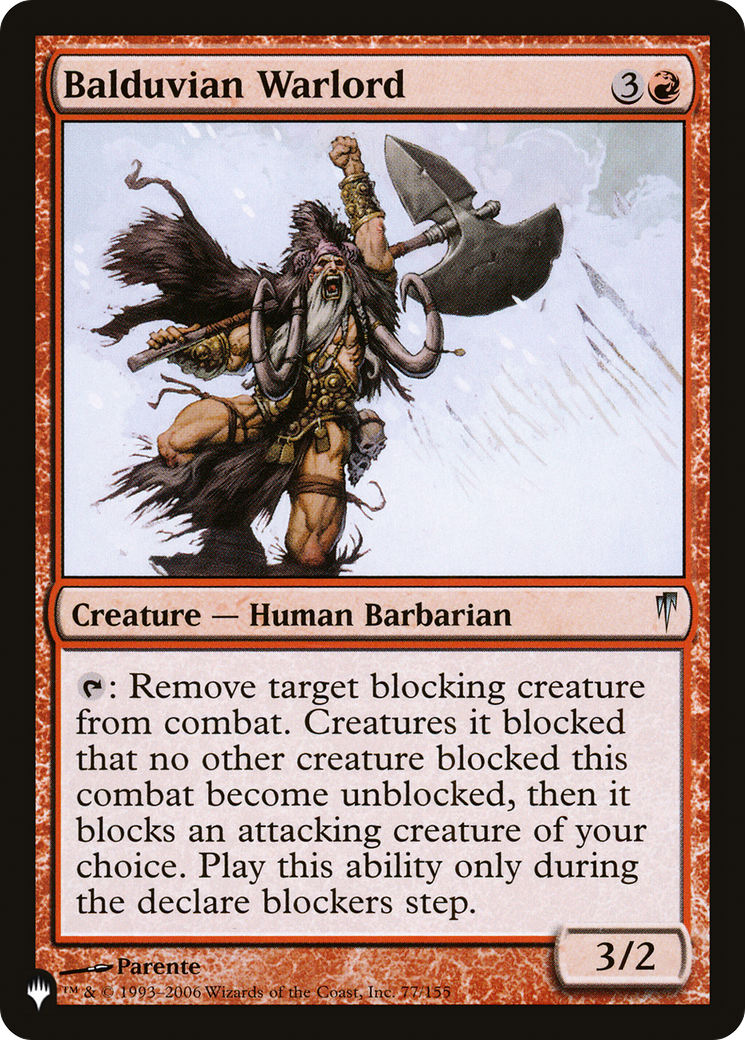 Balduvian Warlord [LIST 77/155]
