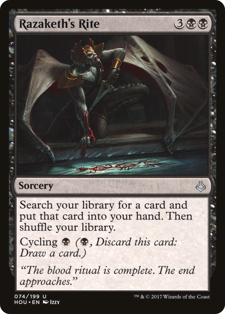 {C} Razaketh's Rite [Hour of Devastation][HOU 074]
