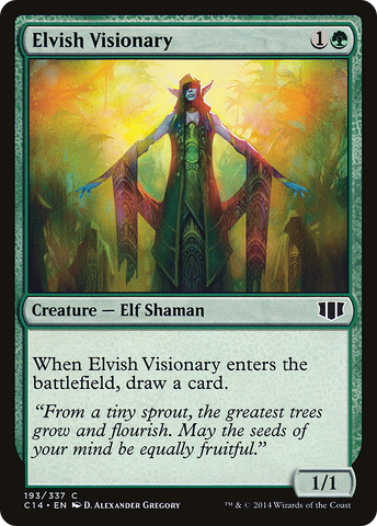 {C} Elvish Visionary [Commander 2014][C14 193]