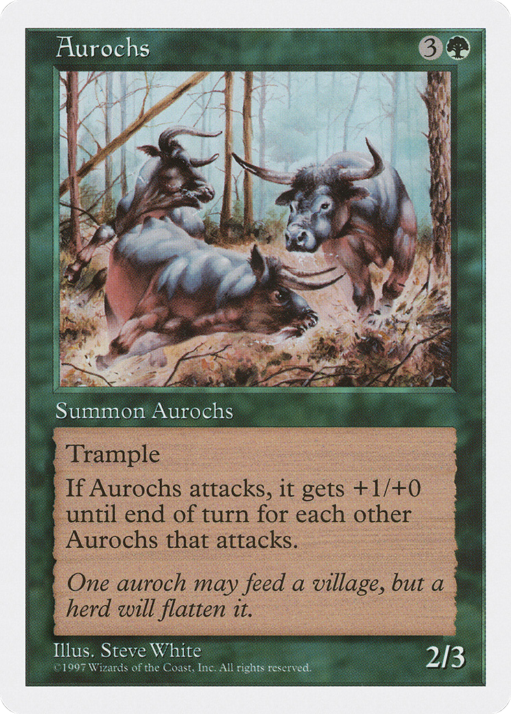 {C} Aurochs [Fifth Edition][5ED 279]