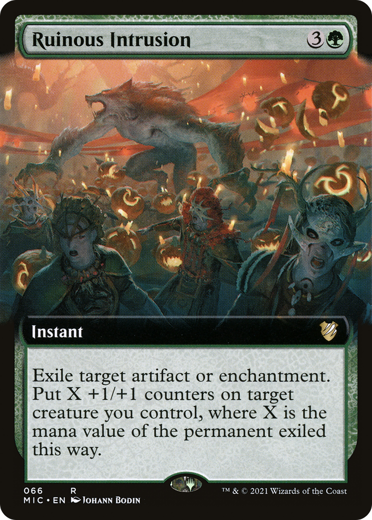 {R} Ruinous Intrusion (Extended Art) [Innistrad: Midnight Hunt Commander][MIC 066]