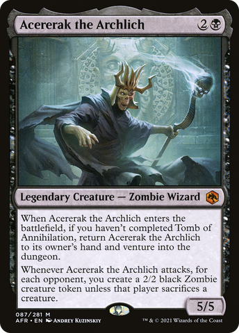 {R} Acererak the Archlich [Dungeons & Dragons: Adventures in the Forgotten Realms][AFR 087]