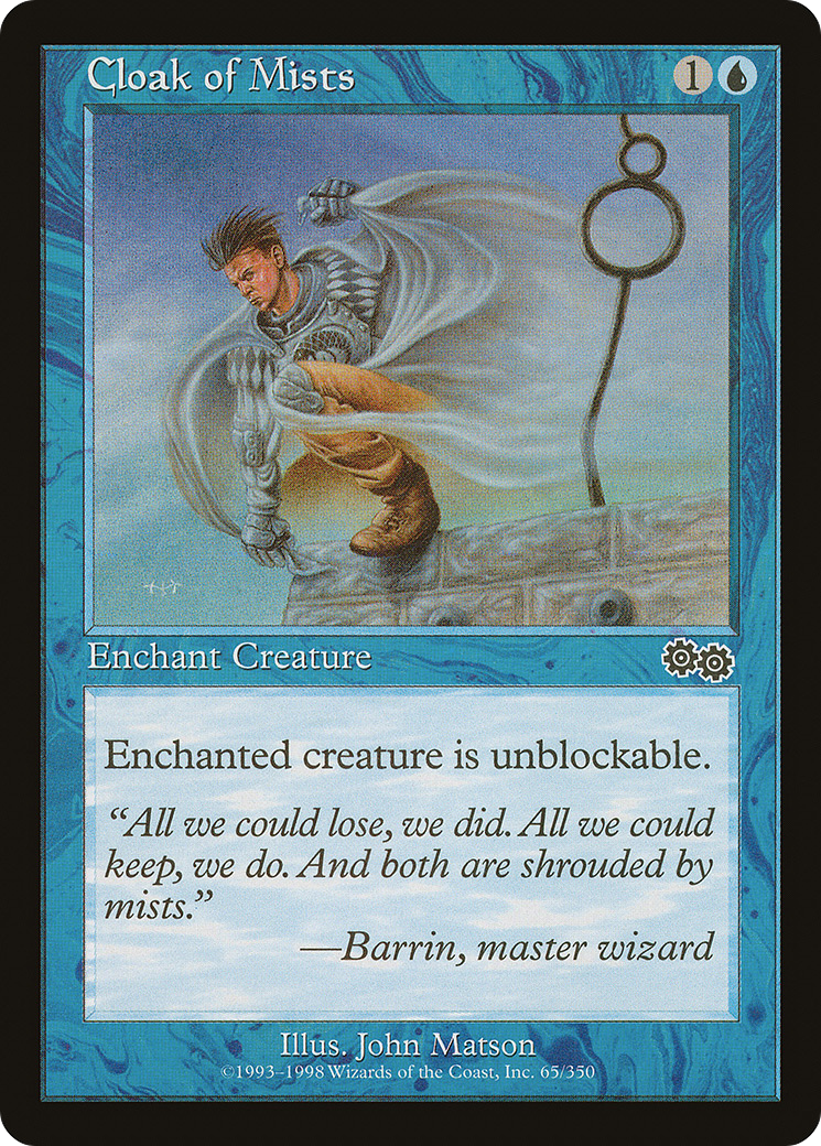 {C} Cloak of Mists [Urza's Saga][USG 065]