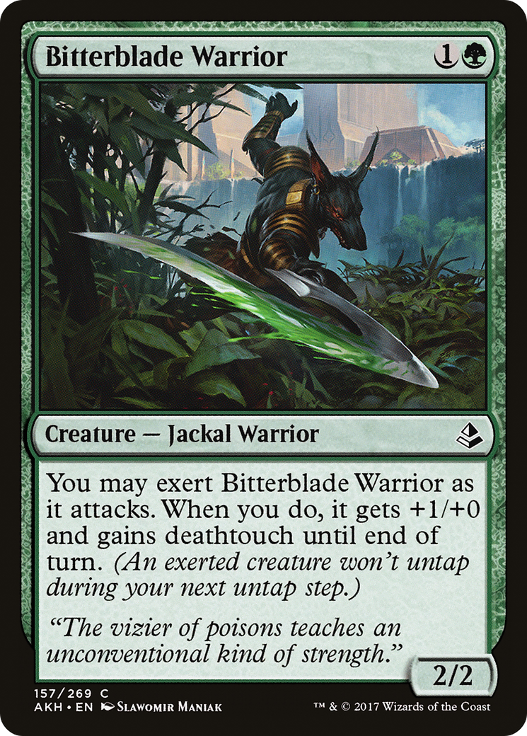 {C} Bitterblade Warrior [Amonkhet][AKH 157]