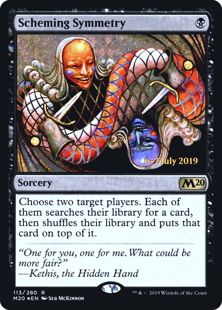 {R} Scheming Symmetry [Core Set 2020 Prerelease Promos][PR M20 113]