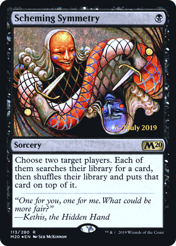 {R} Scheming Symmetry [Core Set 2020 Prerelease Promos][PR M20 113]