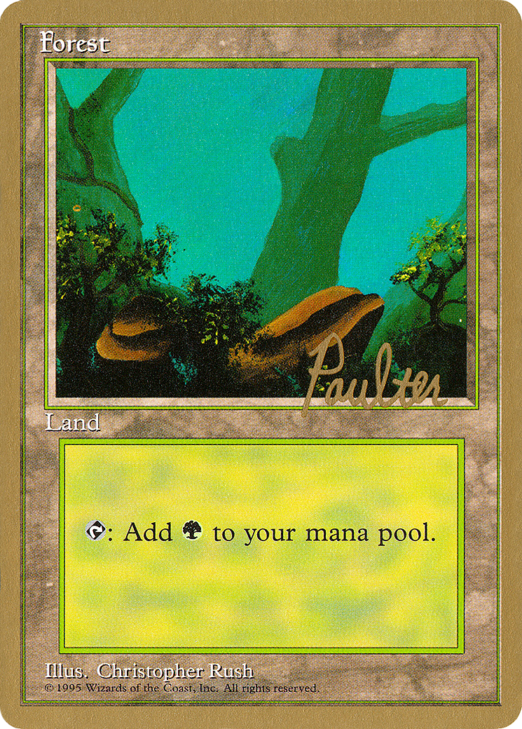 {B}[GB PTC PP377] Forest (pp377) (Preston Poulter) [Pro Tour Collector Set]