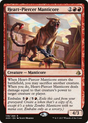 {R} Heart-Piercer Manticore [Amonkhet][AKH 138]