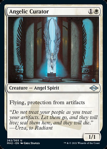 {C} Angelic Curator (Foil Etched) [Modern Horizons 2][ET MH2 262]
