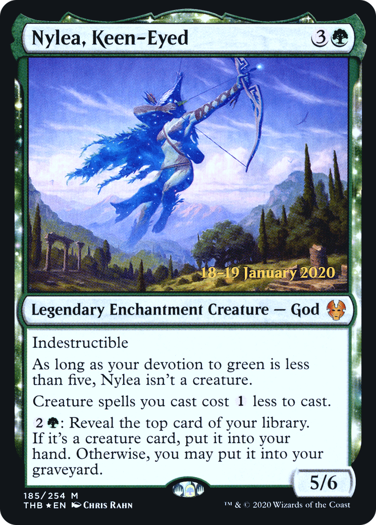 {R} Nylea, Keen-Eyed [Theros Beyond Death Prerelease Promos][PR THB 185]