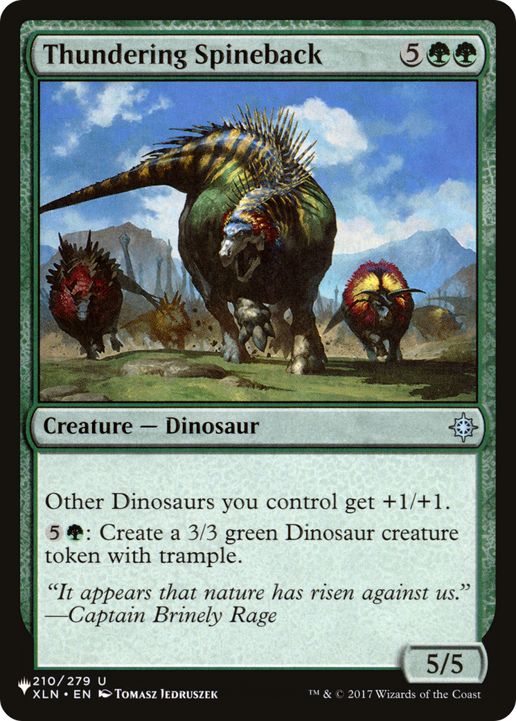 Thundering Spineback [LIST 210/279]