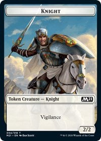 {T} Knight // Soldier Double-sided Token [Core Set 2021 Tokens][TM21 004]