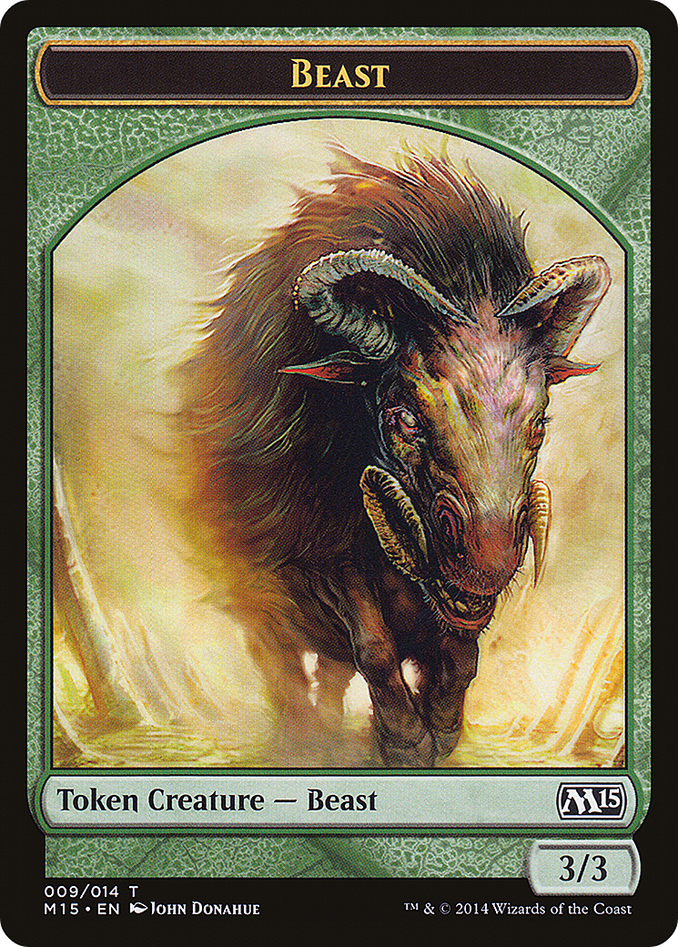 {T} Beast Token (009/014) [Magic 2015 Tokens][TM15 009]