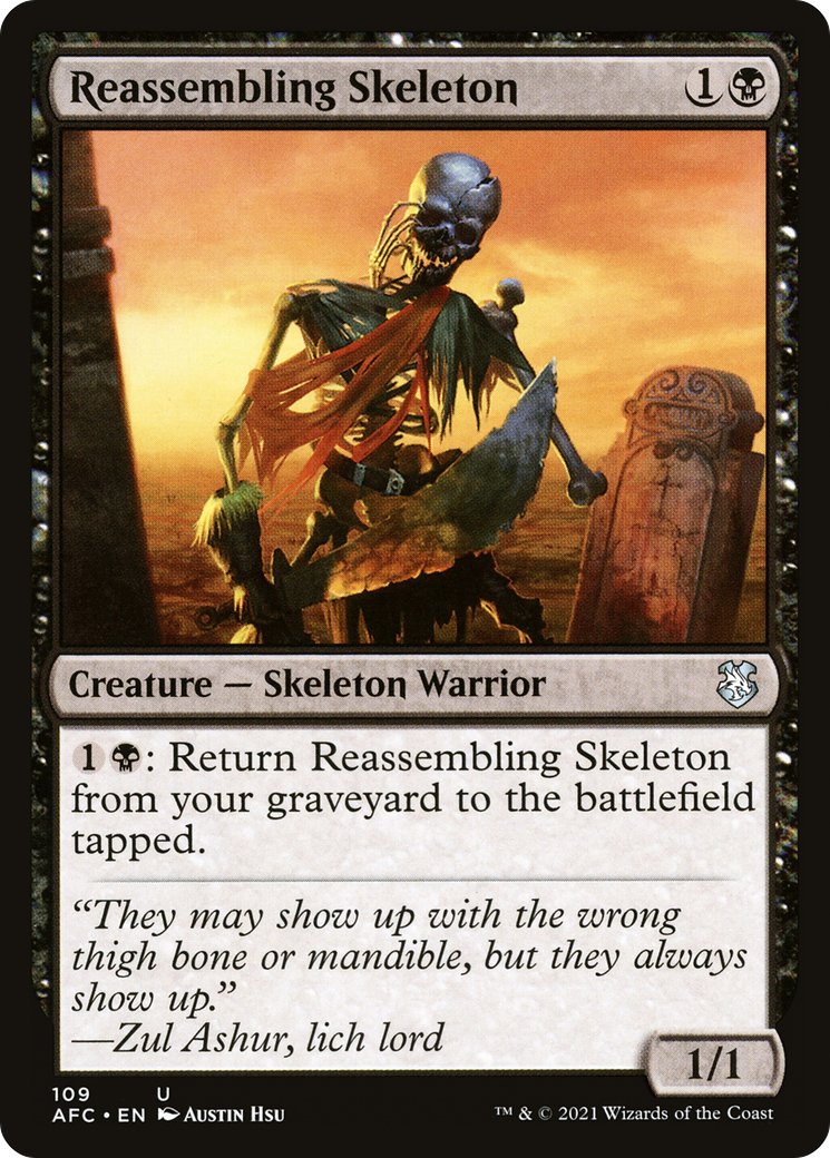{C} Reassembling Skeleton [Dungeons & Dragons: Adventures in the Forgotten Realms Commander][AFC 109]