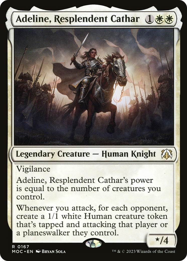 {R} Adeline, Resplendent Cathar [March of the Machine Commander][MOC 167]