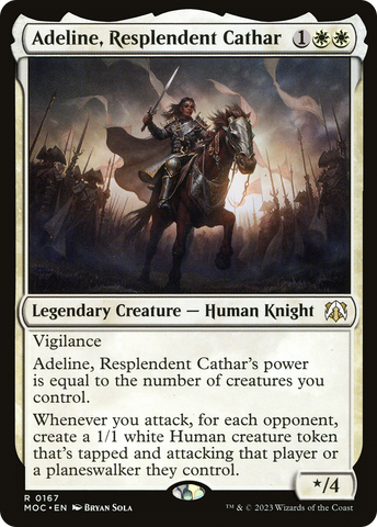 {R} Adeline, Resplendent Cathar [March of the Machine Commander][MOC 167]