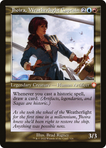 {R} Jhoira, Weatherlight Captain (Retro) [The Brothers' War Commander][BRC 126]
