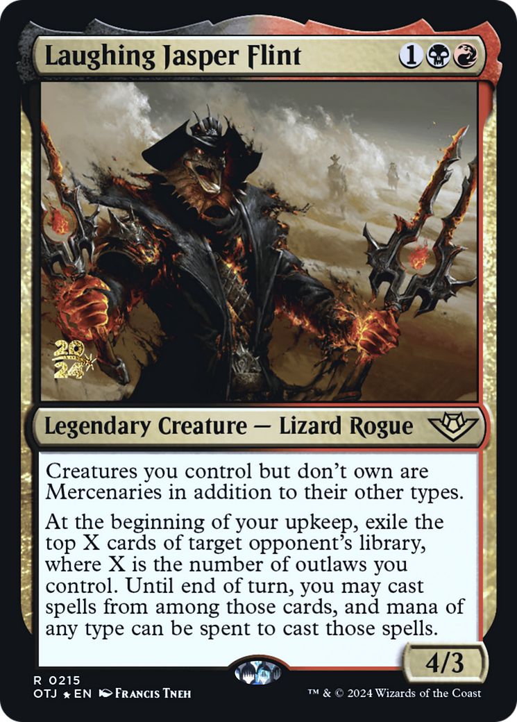 {@R} Laughing Jasper Flint [Outlaws of Thunder Junction Prerelease Promos][PR OTJ 215]