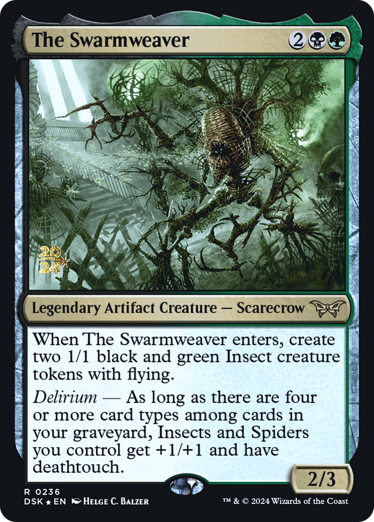 {@R} The Swarmweaver (0236) [Duskmourn: House of Horror Prerelease Promos][PR DSK 236]