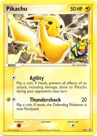 [PKM-R] Pikachu (012) (10th Anniversary Promo) [Miscellaneous Cards & Products]