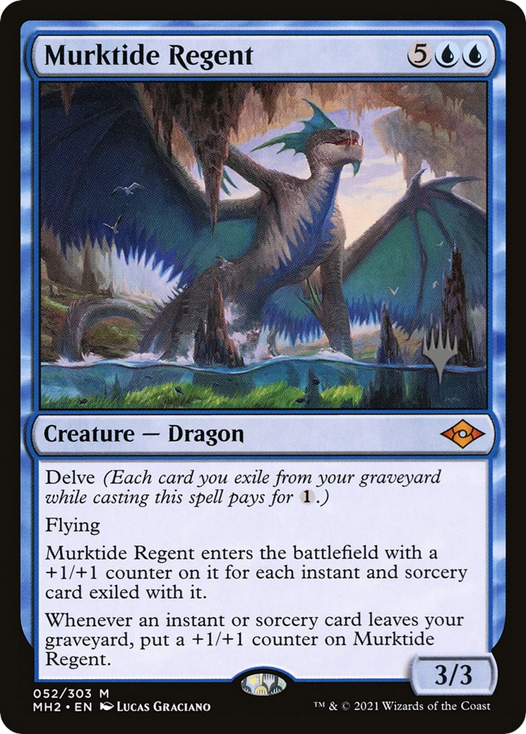 {R} Murktide Regent (Promo Pack) [Murders at Karlov Manor Promos][PP MH2 052]