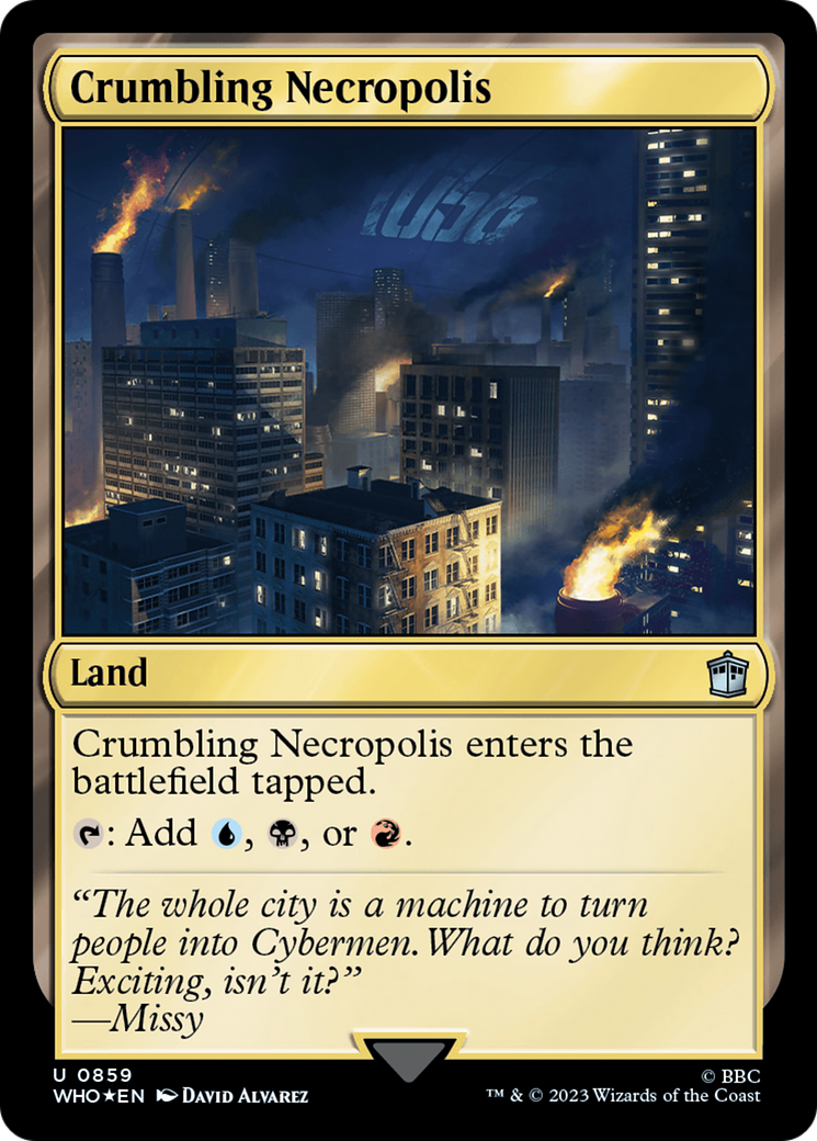 {C} Crumbling Necropolis (Surge Foil) [Doctor Who][WHO 859]