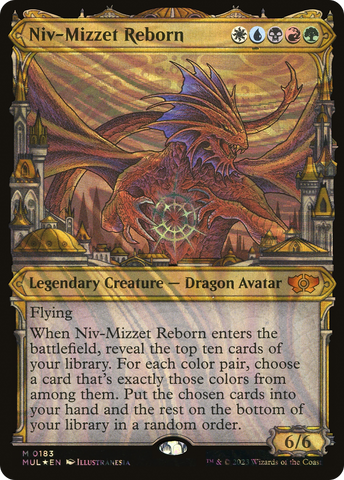 {R} Niv-Mizzet Reborn (Halo Foil) [Multiverse Legends][MUL 183]
