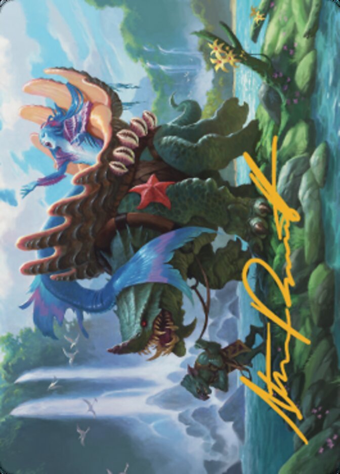 {A} Vodalian Mindsinger Art Card (Gold-Stamped Signature) [Dominaria United Art Series][GS ADMU 021]