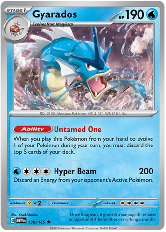 [PKM-R] Gyarados (130/165) [Scarlet & Violet: 151]