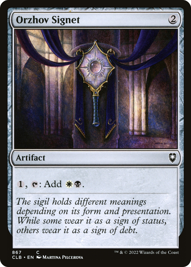 {C} Orzhov Signet [Commander Legends: Battle for Baldur's Gate][CLB 867]