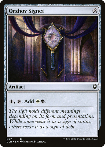 {C} Orzhov Signet [Commander Legends: Battle for Baldur's Gate][CLB 867]