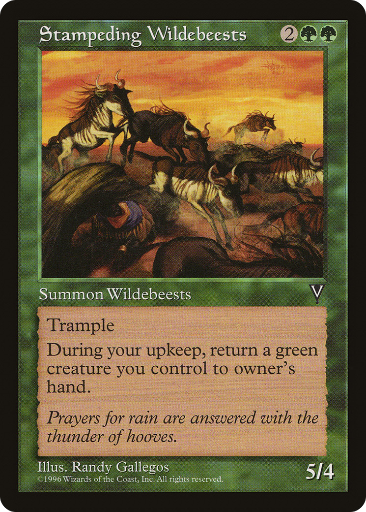 {C} Stampeding Wildebeests [Visions][VIS 121]