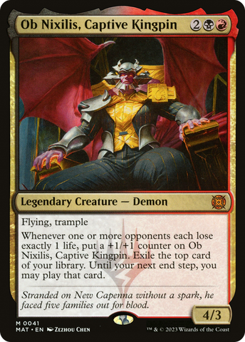 {R} Ob Nixilis, Captive Kingpin [March of the Machine: The Aftermath][MAT 041]