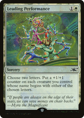 {C} Leading Performance (Galaxy Foil) [Unfinity][UNF 304]