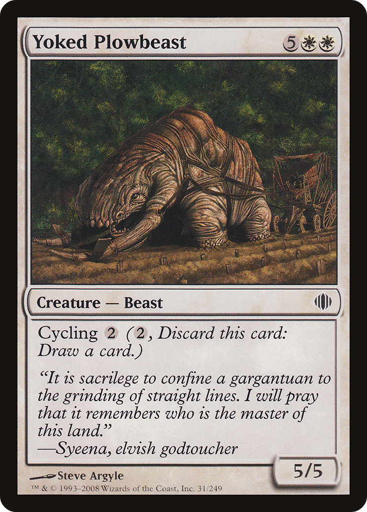{C} Yoked Plowbeast [Shards of Alara][ALA 031]