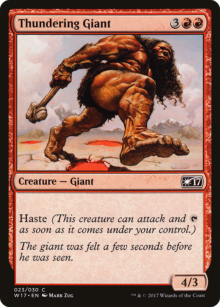 {C} Thundering Giant [Welcome Deck 2017][W17 023]
