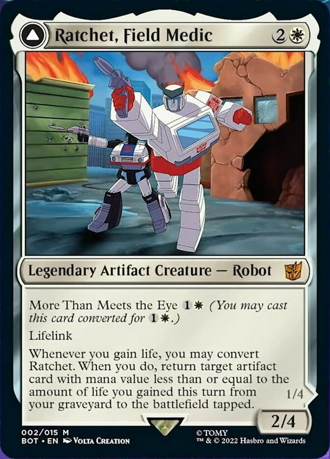 {R} Ratchet, Field Medic // Ratchet, Rescue Racer [Transformers][BOT 002]
