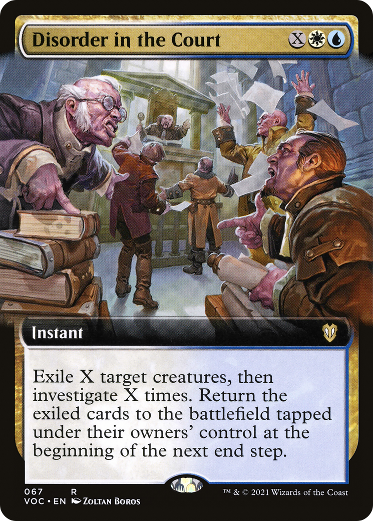 {R} Disorder in the Court (Extended Art) [Innistrad: Crimson Vow Commander][VOC 067]