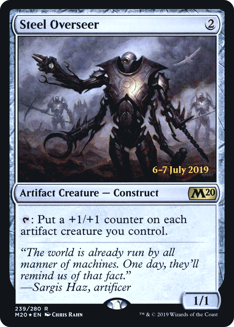 {R} Steel Overseer [Core Set 2020 Prerelease Promos][PR M20 239]