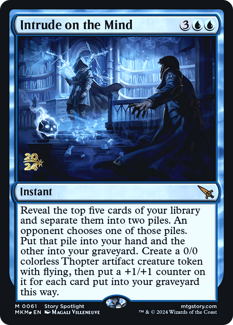 {R} Intrude on the Mind [Murders at Karlov Manor Prerelease Promos][PR MKM 061]